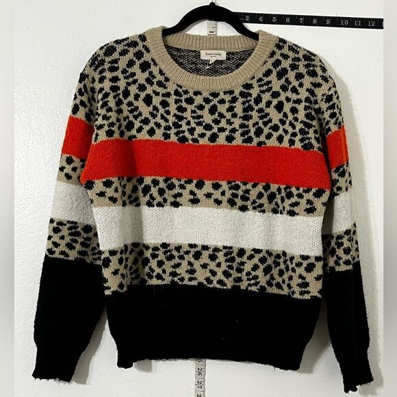 An Oversized‎ Thick Leaopard Print Sweater S/M - Picture 2 of 8